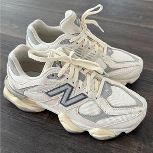 New Balance Cream and Gray Shoes